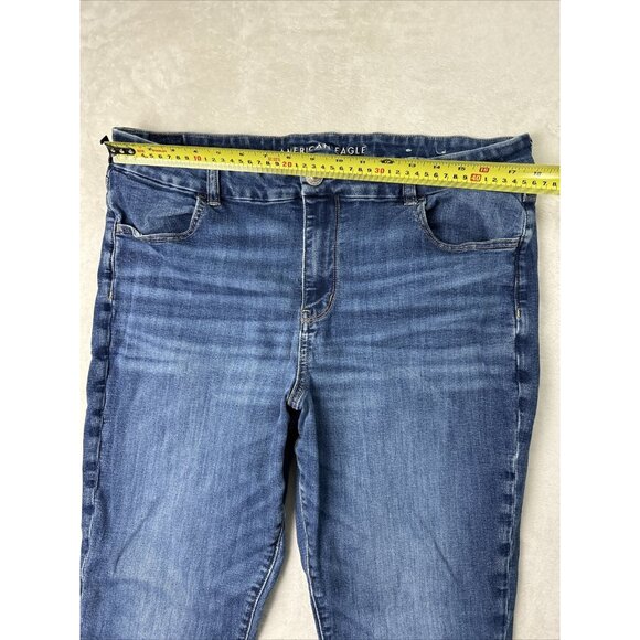 American Eagle Next Level Stretch High Rise Jeans Size 18 Long Curvy Jegging - Picture 5 of 10